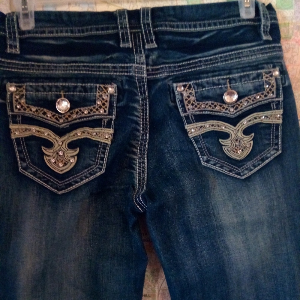 Rebel Soul Boot Cut Blue Denim Jeans